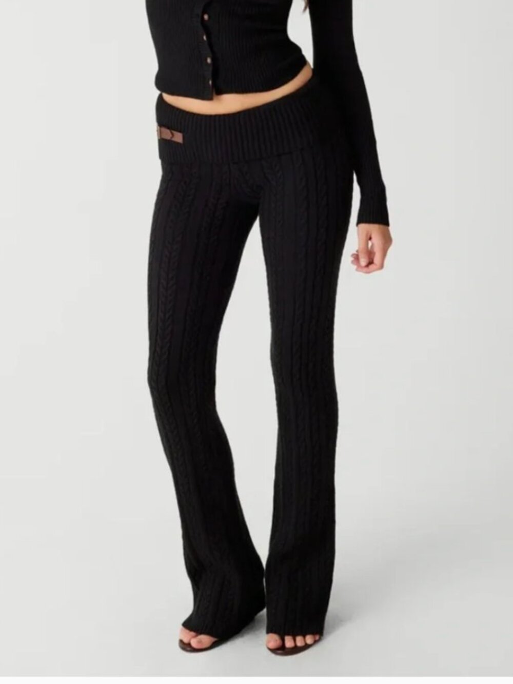 Frankie's Fleur Cable Knit Pant